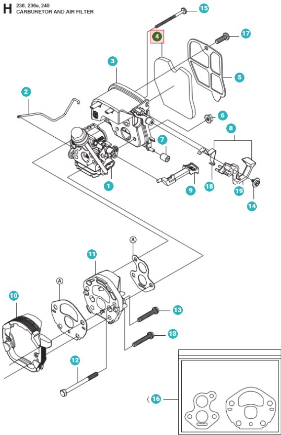 Luftfilter 247T/240/236/235/230