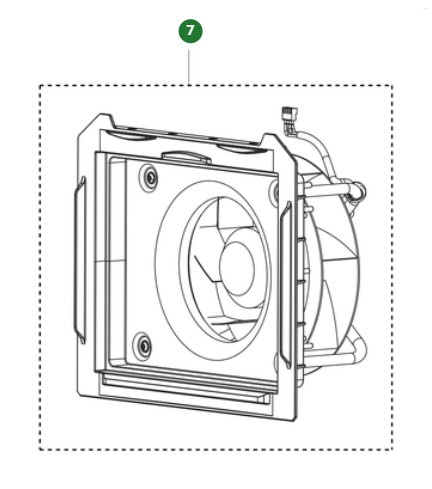 FAN MOTOR ASSY FAN KIT A 25 (2