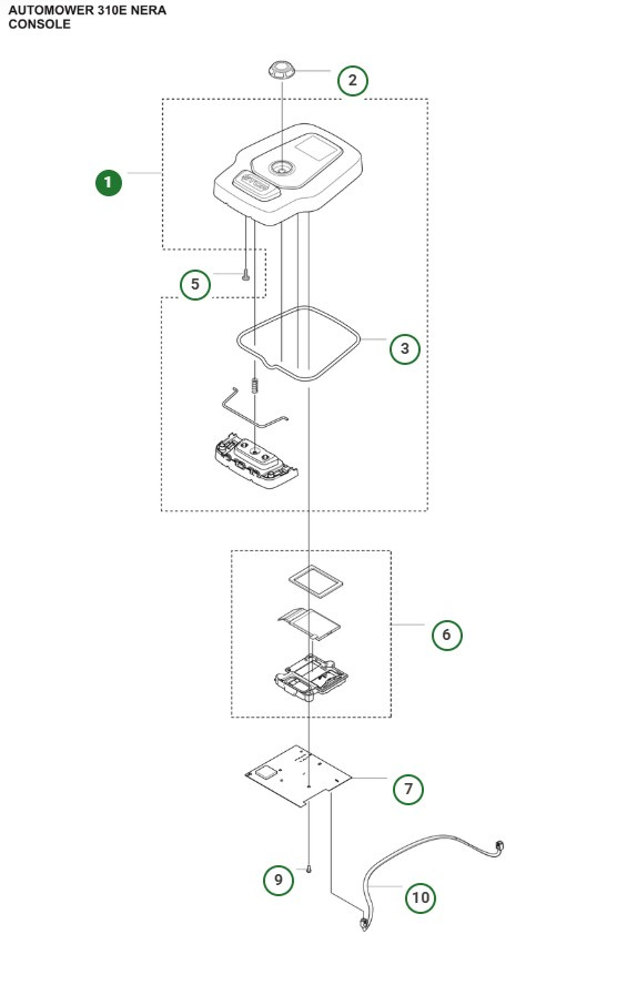 Täcklockssats kpl Automower Nera