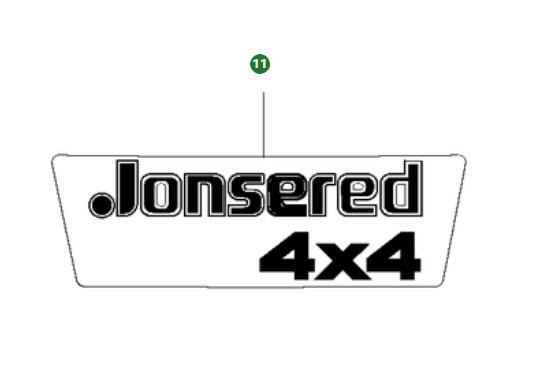 Dekal Jonsered 4x4