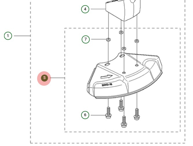 BLADE GUARD ASSY TORX