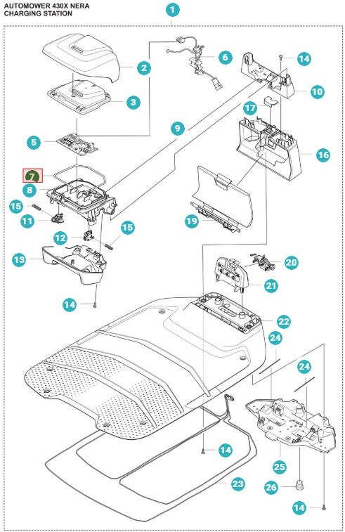 Tätningslist Display / Klippsystem 305E, 310, 315, 315X, 320, 430X, 450X Nera
