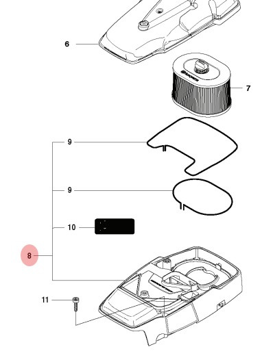 Cylinderkåpa Kpl K1260