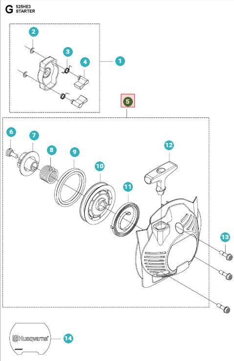 Startapparat 525RX, 525LK, 525LX, 525HE3, 525HE4
