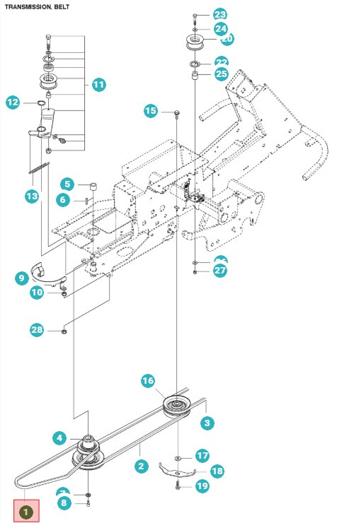 Rem motor-hydrostat Rider Proflex 15, 18, 21