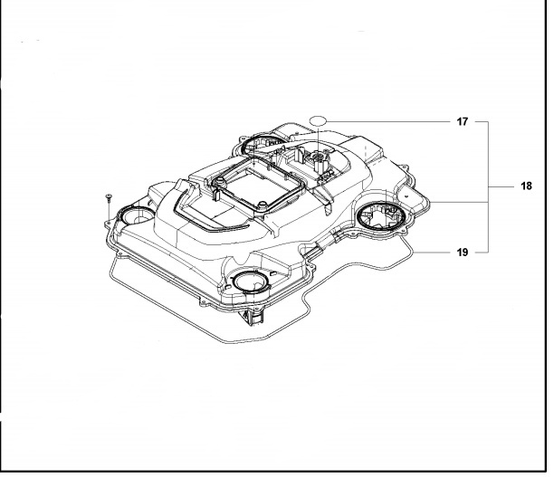 Övre chassi AM320, 330X, 420, 430X, 440, 450X