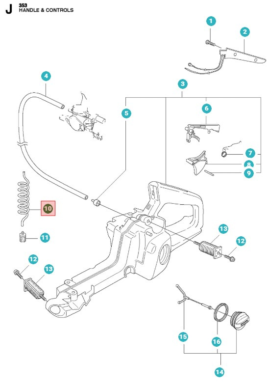 Bränsleslang, 300Mm