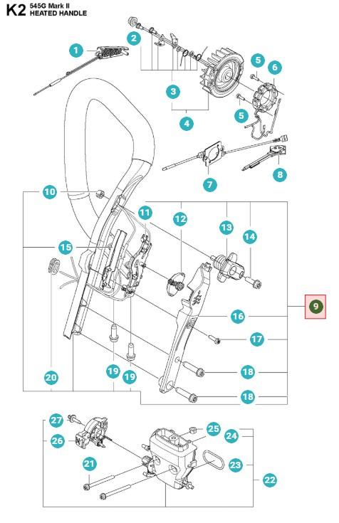 Främre Handtagskit Värme