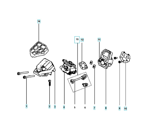 Förgasare Husqvarna 120, 125