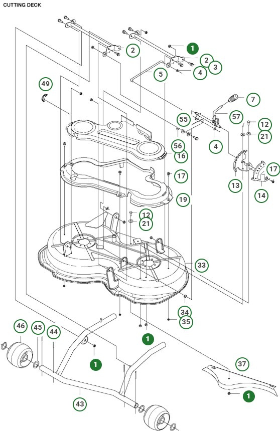 Cutting Deck Assy - Jc85 Jonsered