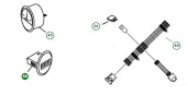 Gauge hour meter, prime silver Gauge hour meter, prime silver