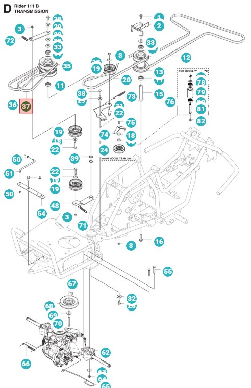 Drivrem Rider 111B, 111B5, FR2311M