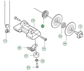Support flange blade shaft Support flange blade shaft