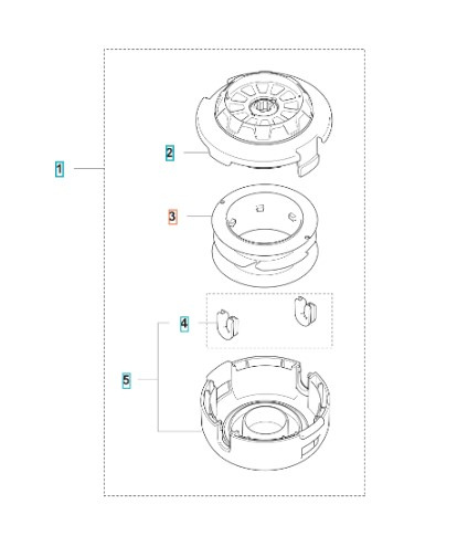 Spole E35B trimmerhuvud