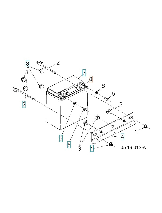 Mutter Fyrkant M6 11X8,5 Zpb