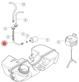 Fuel hose l=80 ROHS2 Fuel hose l=80 ROHS2
