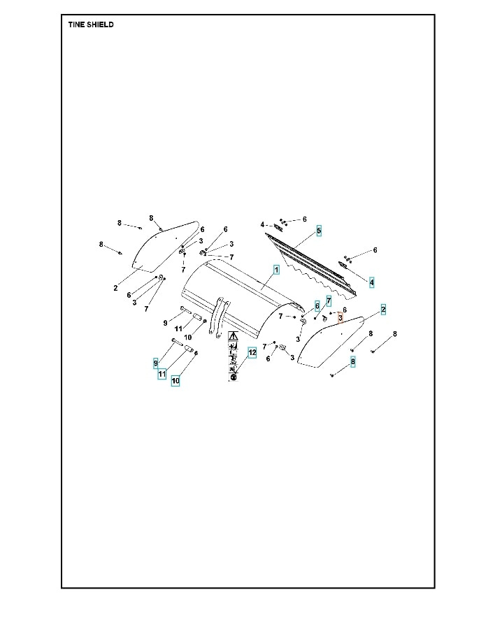 Cover Tine Cover Carter Roto40