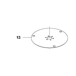 Hasplåt Ø211mm 420,430X,440,450X, Nera 2020->