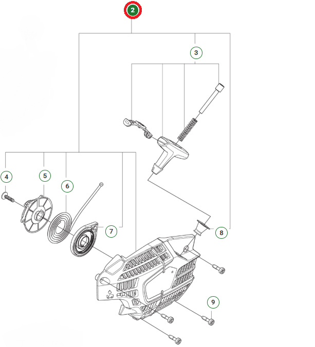 Startapparat Husqvarna 540XP Mark III, T540 XP Mark III