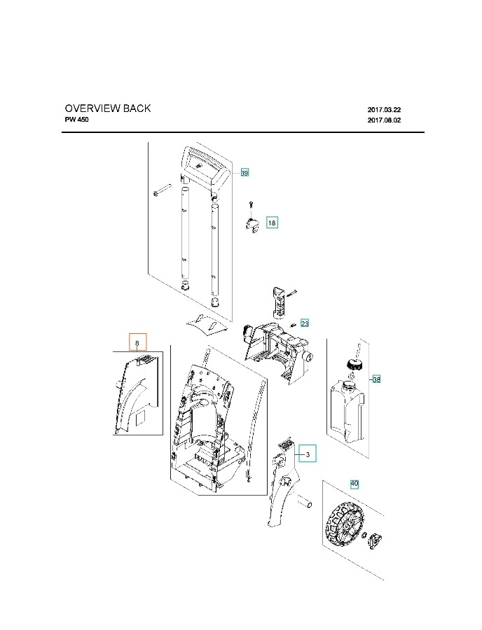 Bumper Right Dark Grey